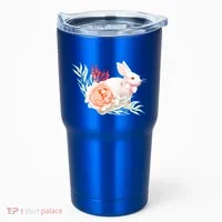 Easter Bunny Flower Spring Art Tumbler thumb 0