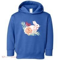Easter Bunny Flower Spring Art Toddler Hoodie thumb 0