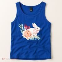 Easter Bunny Flower Spring Art Tank Top thumb 2