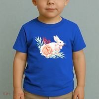 Easter Bunny Flower Spring Art Toddler T-Shirt thumb 2