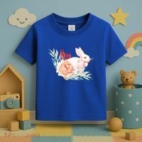 Easter Bunny Flower Spring Art Toddler T-Shirt thumb 3