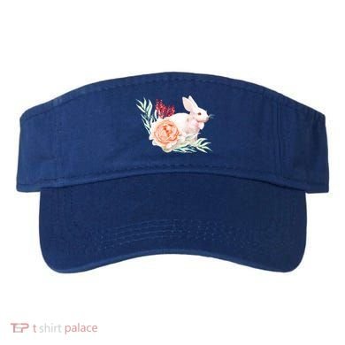 Easter Bunny Flower Spring Art Visor