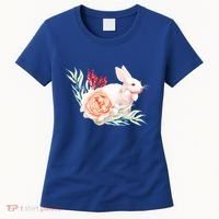 Easter Bunny Flower Spring Art Women's T-Shirt thumb 0