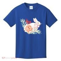 Easter Bunny Flower Spring Art Kids T-Shirt thumb 0