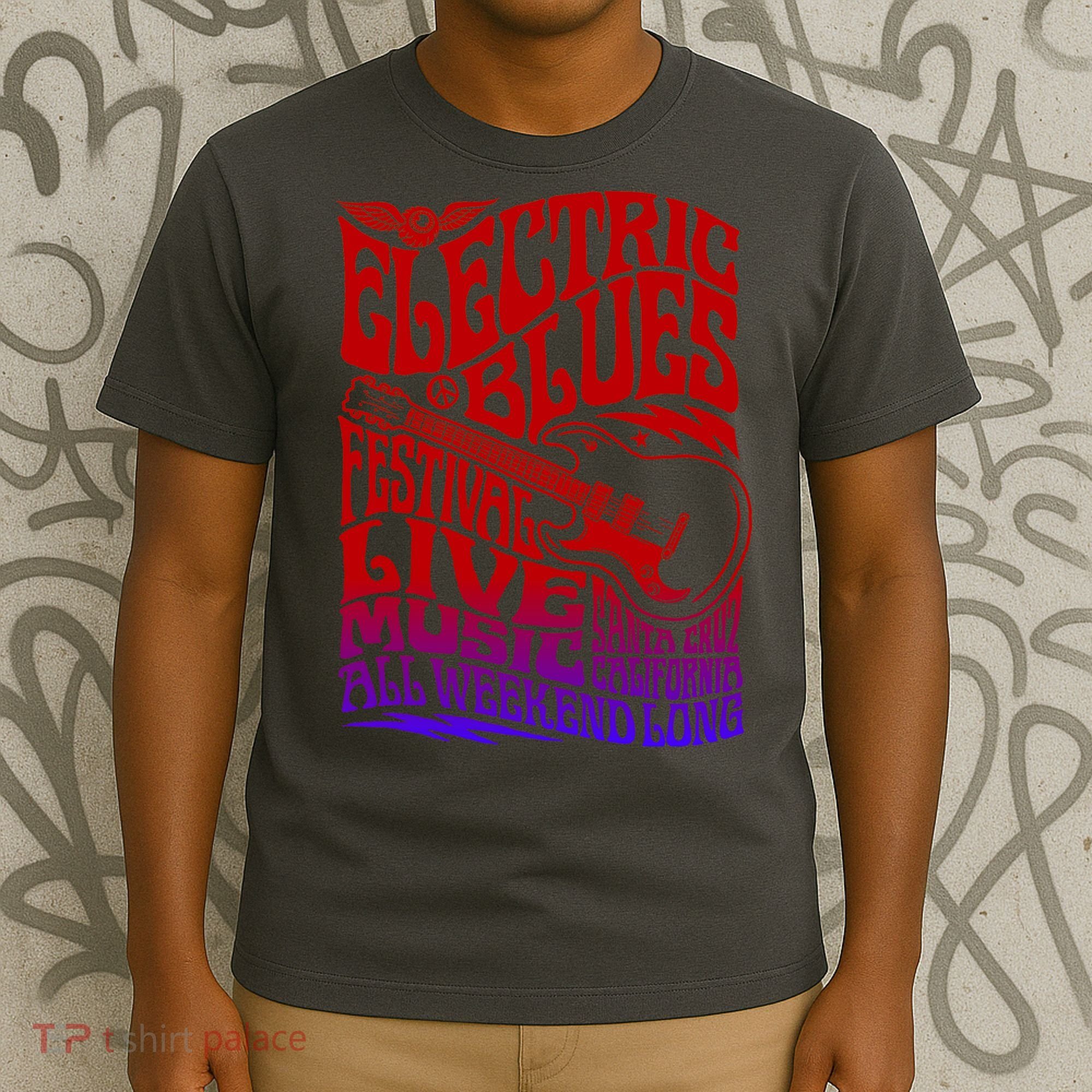 Electric Blues Festival Live Music Santa Cruz California T-Shirt