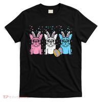 Easter Bunny French Bulldogs Frenchie Dogs Men Women T-Shirt thumb 0