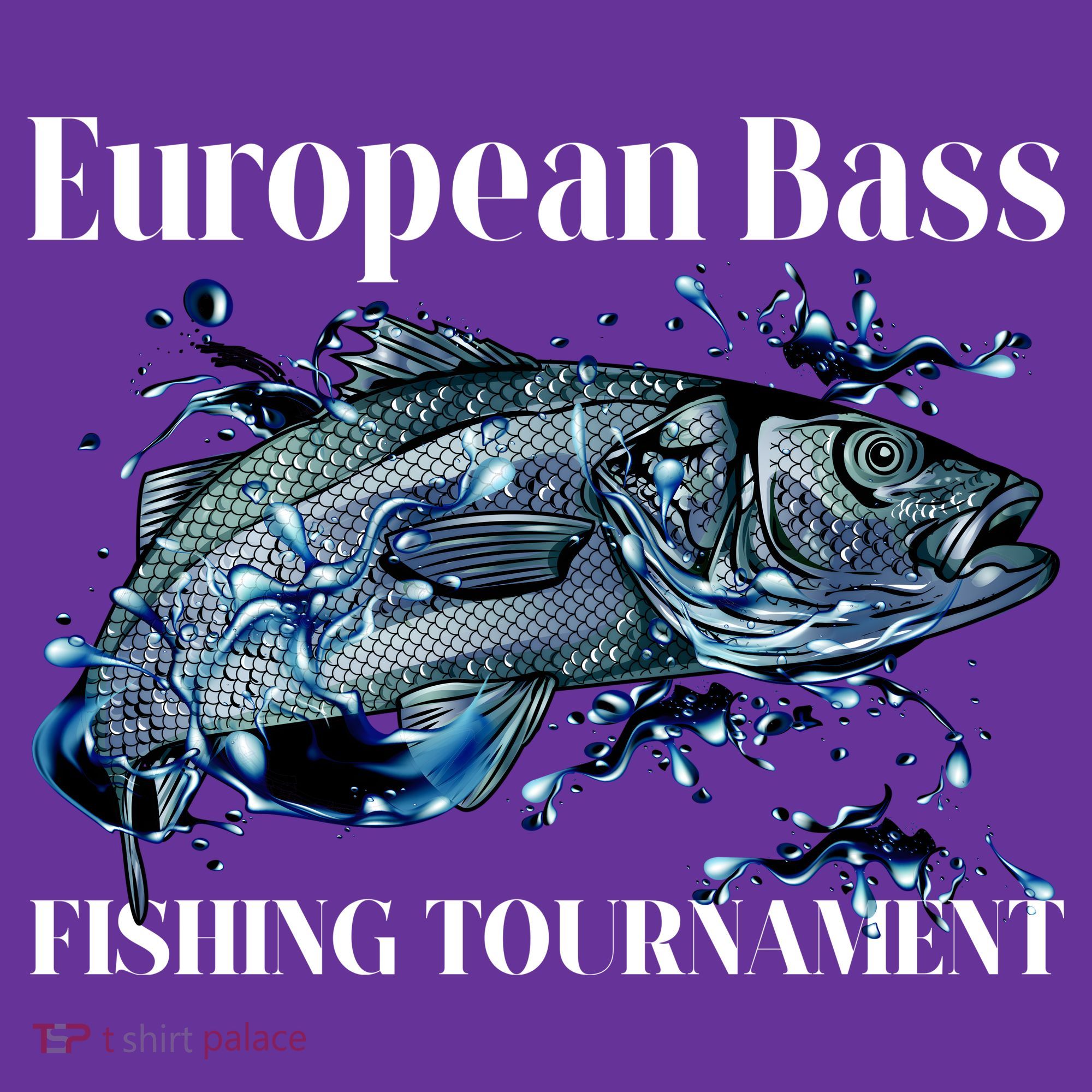European Bass Fishing Tournament T-Shirt
