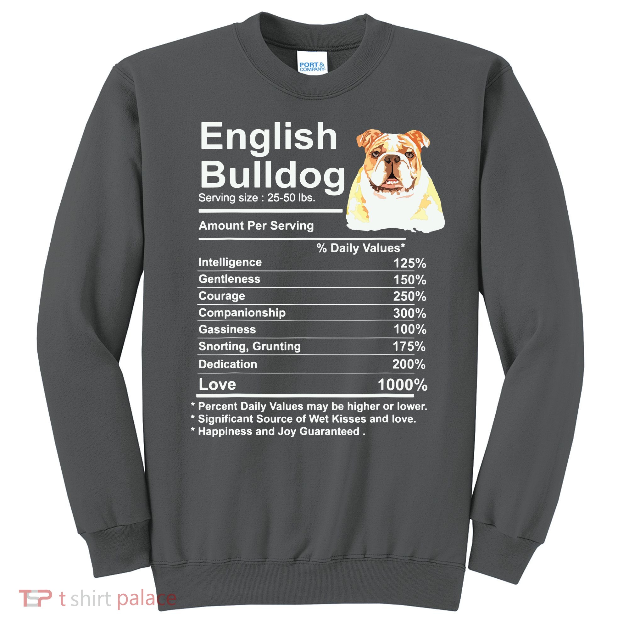 English Bulldog Facts Gift Funny English Bulldog Mama Sweatshirt