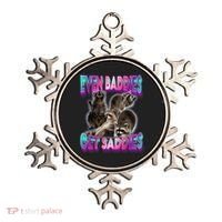 Even Baddies Get Saddies Raccoon Funny Oddly Specific Meme Ornament thumb 0