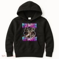 Even Baddies Get Saddies Raccoon Funny Oddly Specific Meme Kids Hoodie thumb 0