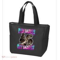 Even Baddies Get Saddies Raccoon Funny Oddly Specific Meme Tote Bag thumb 3