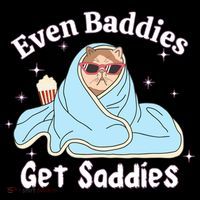 Even Baddies Get Saddies Funny Cat Sarcastic Meme Coffee Mug thumb 5