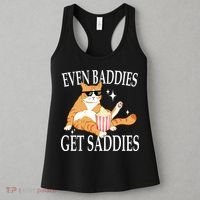 Even Baddies Get Saddies Funny Women's Tank Top thumb 3