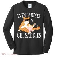 Even Baddies Get Saddies Funny Kids Long Sleeve Shirt thumb 0