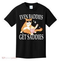 Even Baddies Get Saddies Funny Kids T-Shirt thumb 0