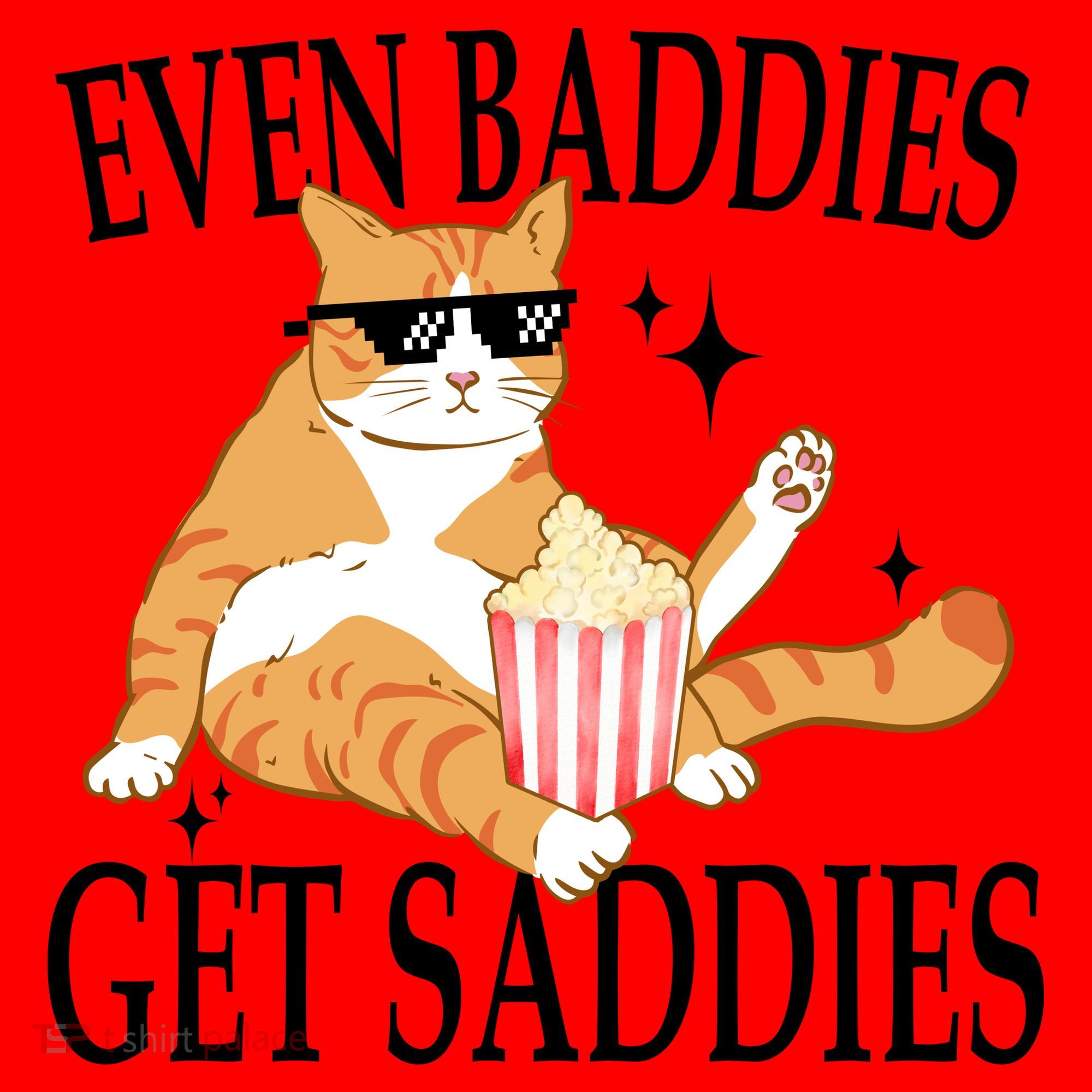 Even Baddies Get Saddies Funny Santa Hat