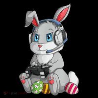 Easter Bunny Gamer Doggie Tank thumb 4