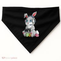 Easter Bunny Gamer USA-Made Doggie Bandana thumb 0