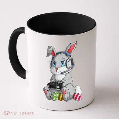 Easter Bunny Gamer Coffee Mug