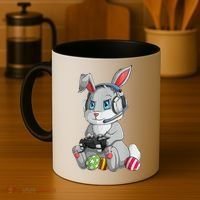 Easter Bunny Gamer Coffee Mug thumb 4