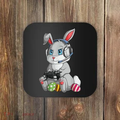 Easter Bunny Gamer Coaster