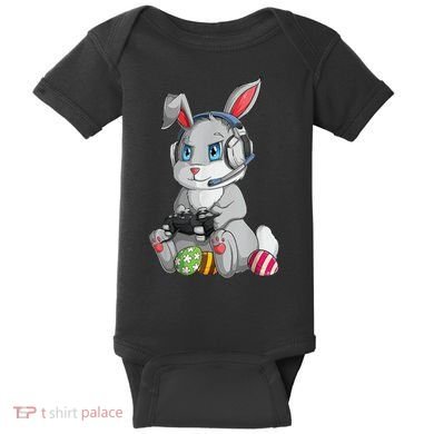 Easter Bunny Gamer Baby Bodysuit