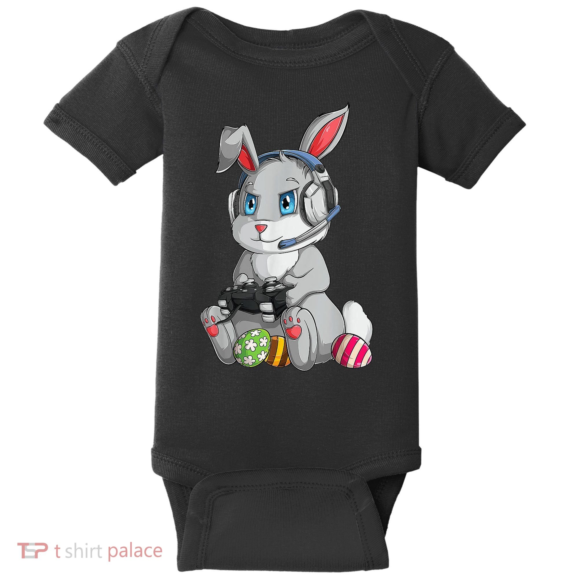 Easter Bunny Gamer Baby Bodysuit
