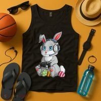 Easter Bunny Gamer Tank Top thumb 4