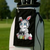 Easter Bunny Gamer Golf Towel thumb 2