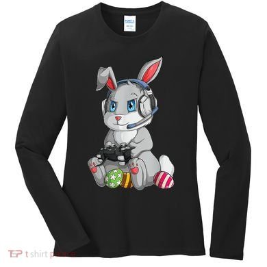 Easter Bunny Gamer Women's Long Sleeve Shirt