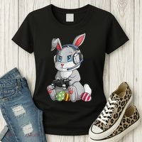 Easter Bunny Gamer Women's T-Shirt thumb 3