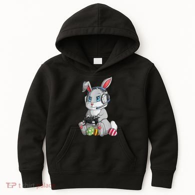 Easter Bunny Gamer Kids Hoodie
