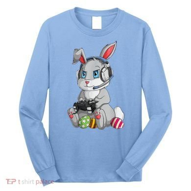Easter Bunny Gamer Long Sleeve Shirt