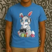 Easter Bunny Gamer T-Shirt thumb 3