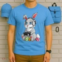 Easter Bunny Gamer T-Shirt thumb 5