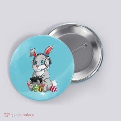 Easter Bunny Gamer Button