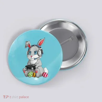 Easter Bunny Gamer Button