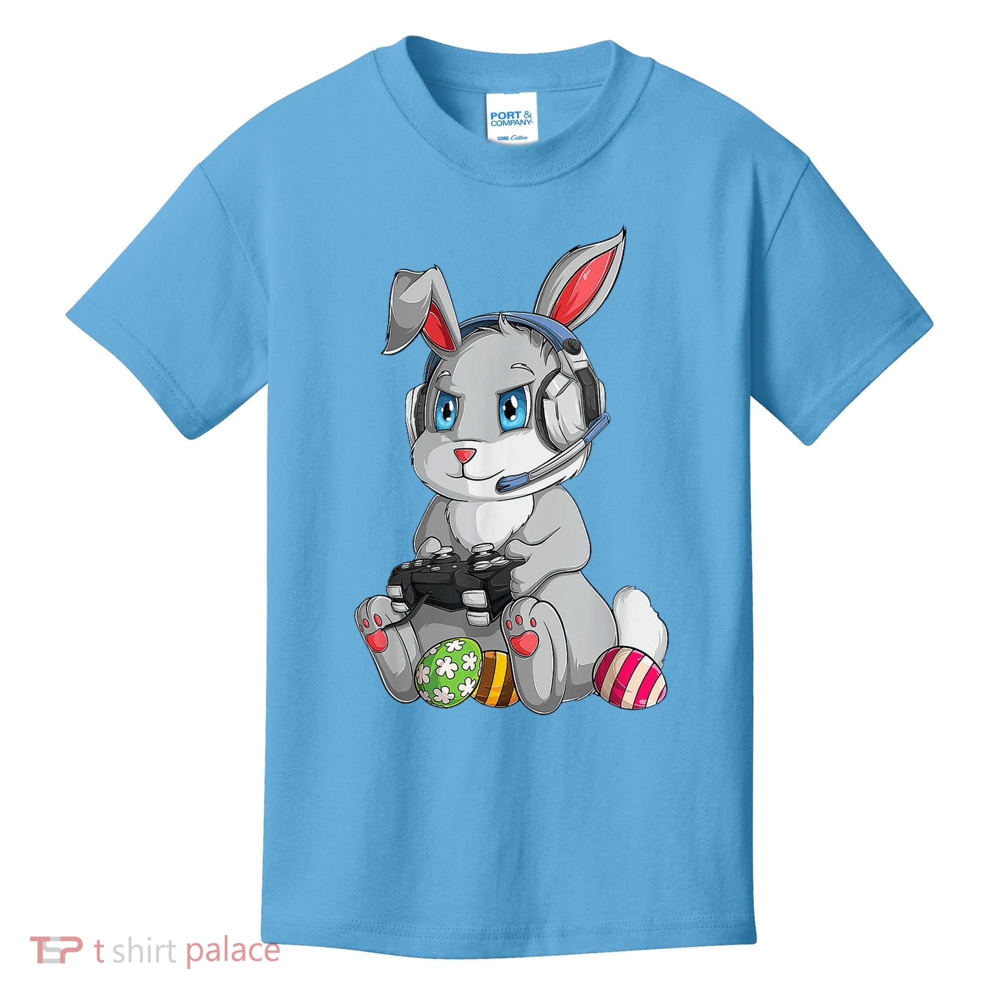 Easter Bunny Gamer Kids T-Shirt
