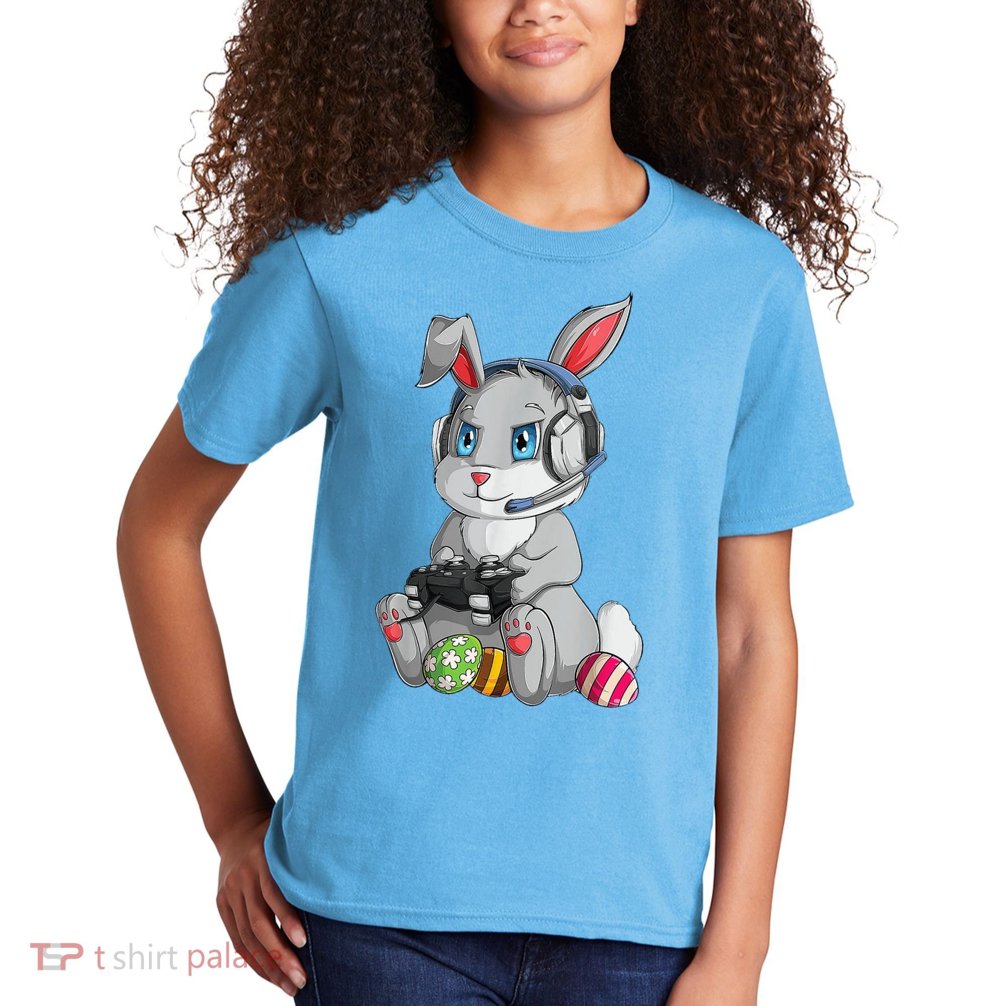 Easter Bunny Gamer Kids T-Shirt