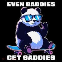 Even Baddies Get Saddies Funny Meme Cute Panda Coffee Mug thumb 5