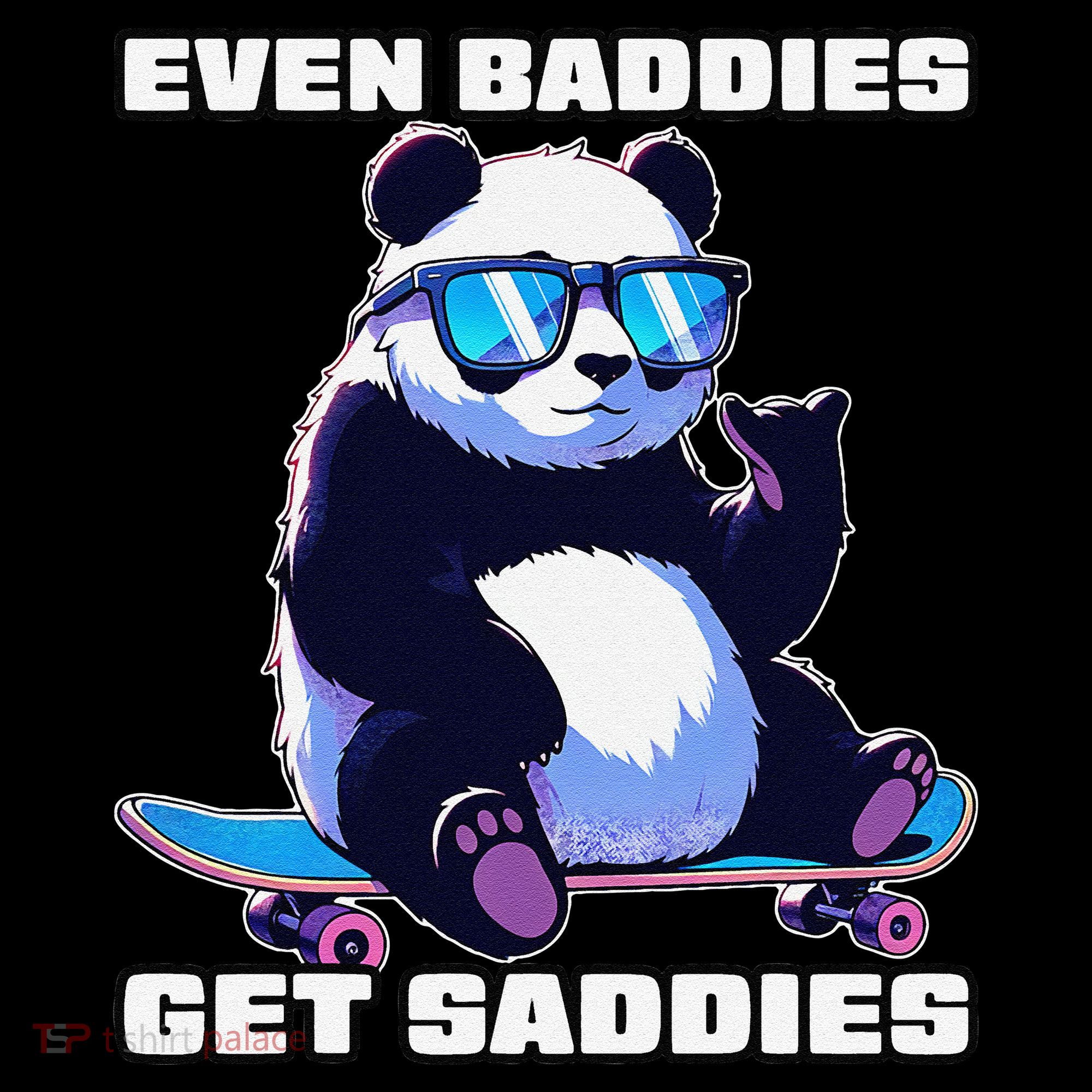 Even Baddies Get Saddies Funny Meme Cute Panda Coffee Mug