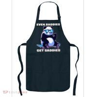 Even Baddies Get Saddies Funny Meme Cute Panda Apron thumb 0