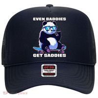 Even Baddies Get Saddies Funny Meme Cute Panda Hat thumb 0