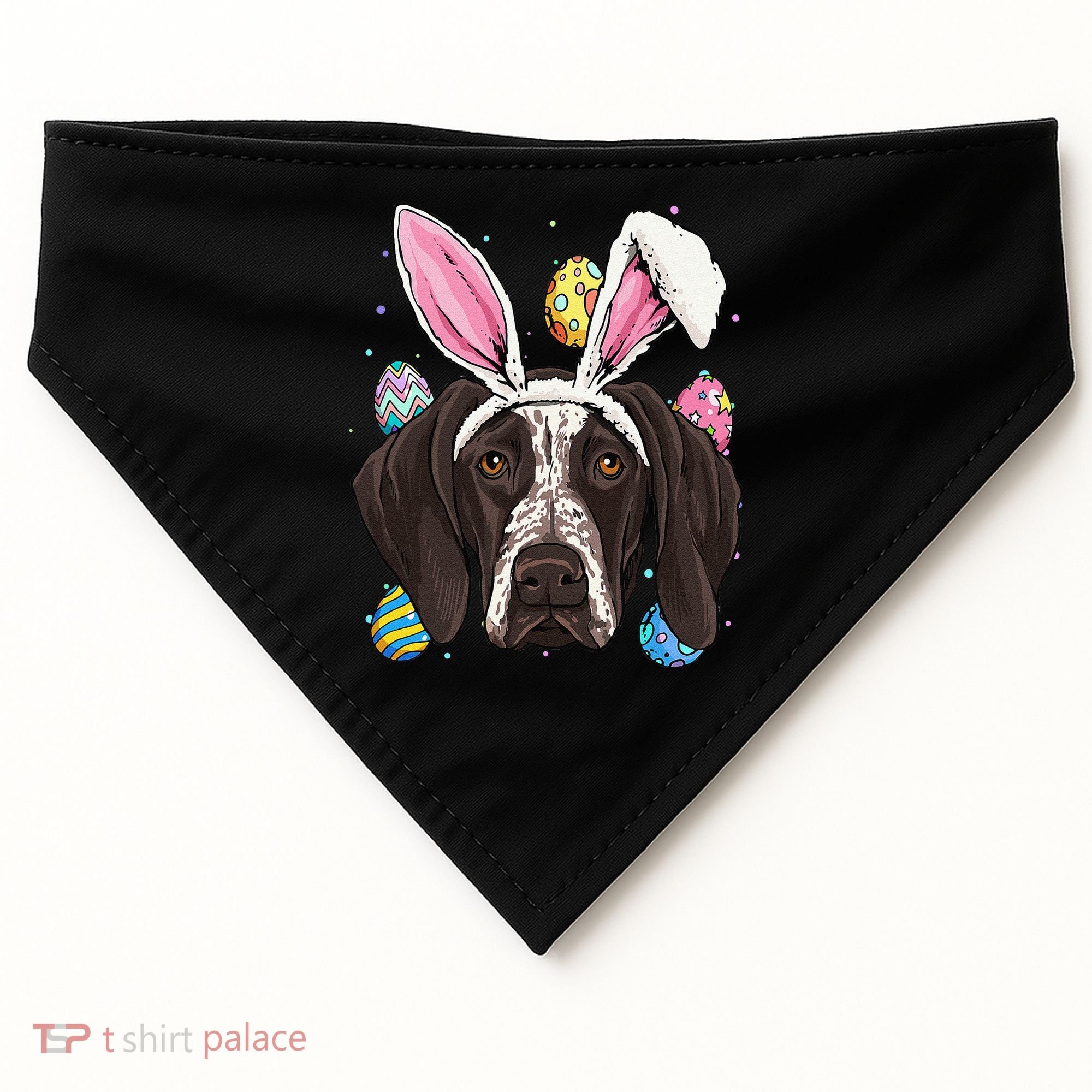 Easter Bunny German Shorthaired Pointer GSP Puppy Dog Lover USA-Made Doggie Bandana