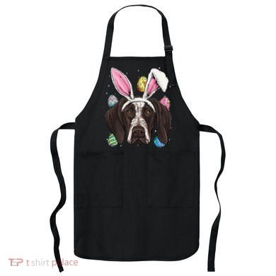 Easter Bunny German Shorthaired Pointer GSP Puppy Dog Lover Apron