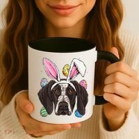 Easter Bunny German Shorthaired Pointer GSP Puppy Dog Lover Coffee Mug thumb 3