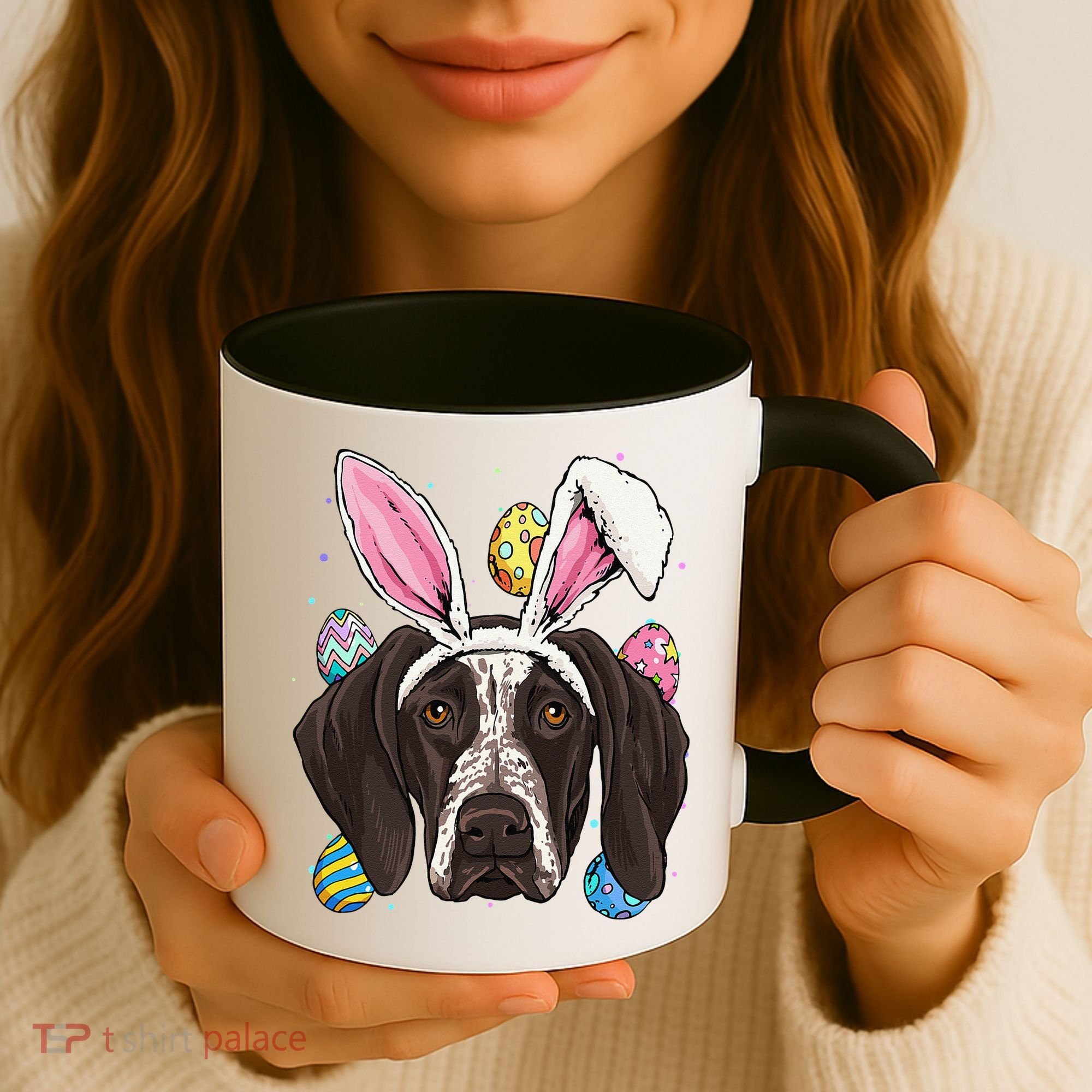 Easter Bunny German Shorthaired Pointer GSP Puppy Dog Lover Coffee Mug