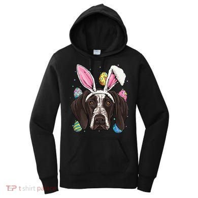 Easter Bunny German Shorthaired Pointer GSP Puppy Dog Lover Women's Hoodie