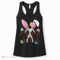Easter Bunny German Shorthaired Pointer GSP Puppy Dog Lover Women's Tank Top thumb 0