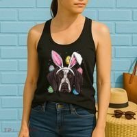 Easter Bunny German Shorthaired Pointer GSP Puppy Dog Lover Women's Tank Top thumb 2